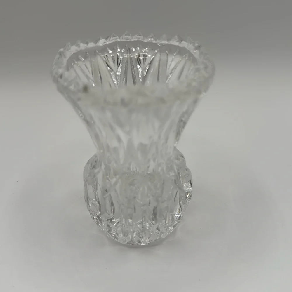 Vintage Princess House Pineapple Shaped Crystal Bud Vase / Toothpick Holder